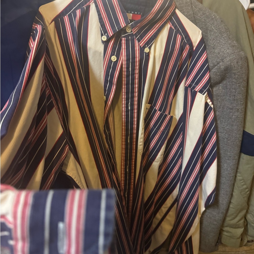 Tommy Hilfiger Striped Button-Up Shirt